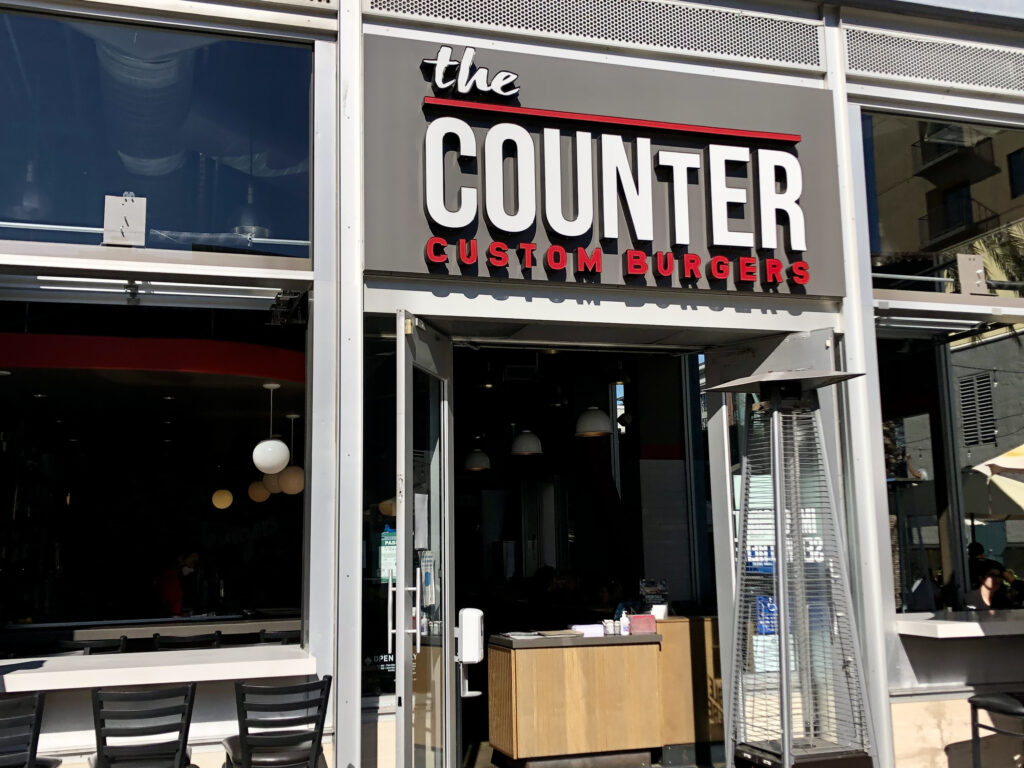 the counter