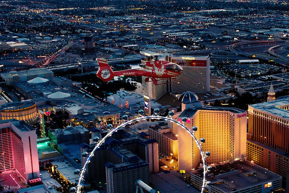 Las vegas Helicopter night tour