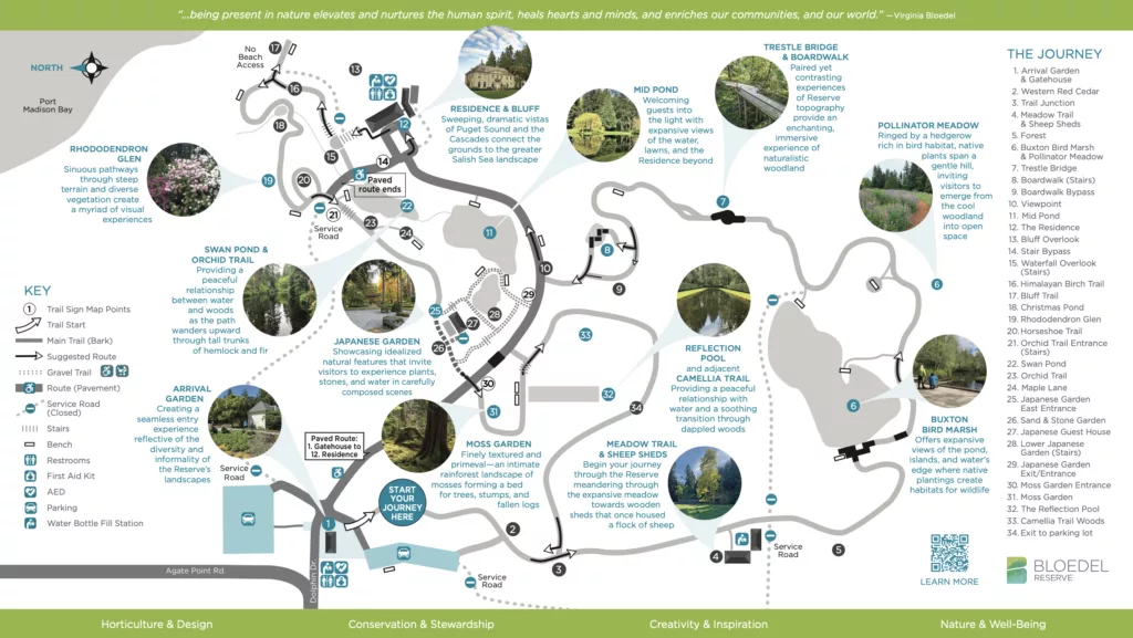 Bloedel Reserve布洛德爾莊園地圖